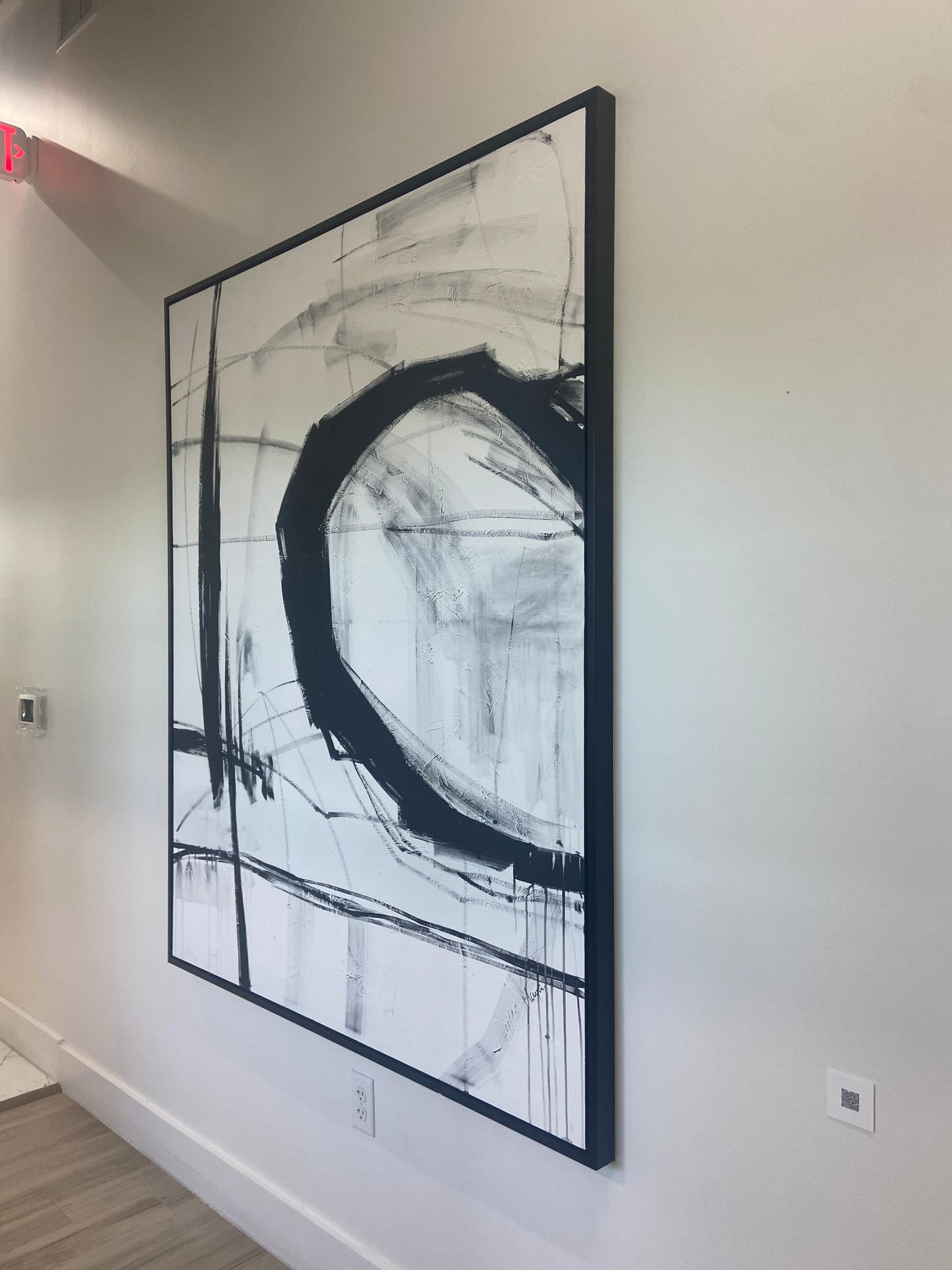 Black & White Abstract Framed
