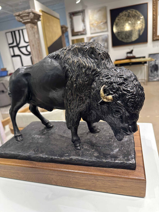 Bronze Sculpture of Bison