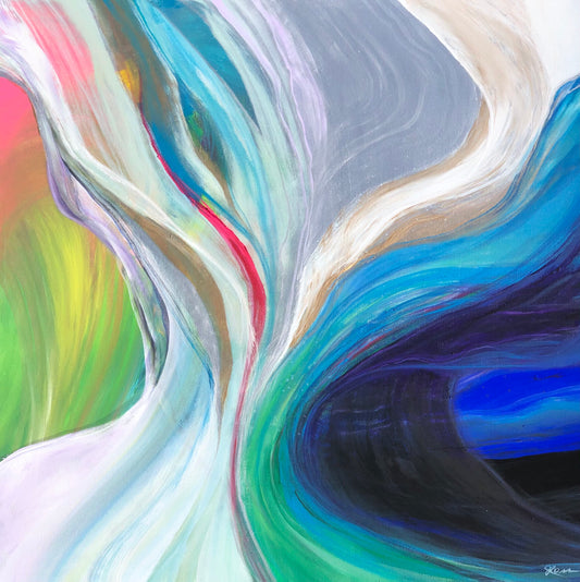 Grounded in Meditation Abstract Painting by Julia Ross
