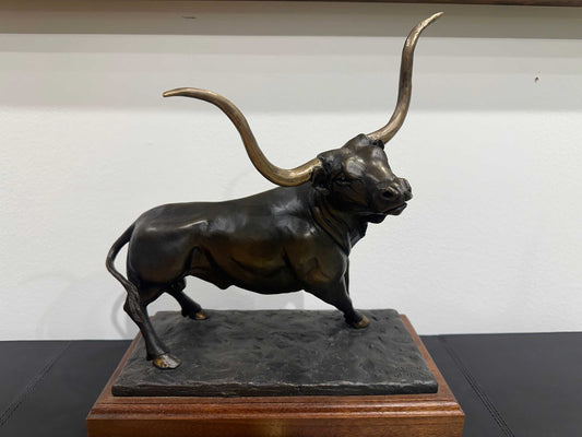 Longhorn Bronze Sculpture